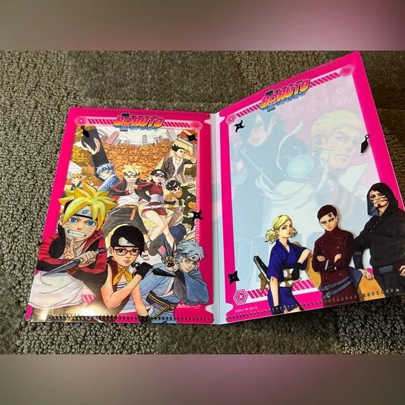 Boruto Naruto Next Generations Clear File Photo Case & Postcard Japan Anime - Picture 4 of 14
